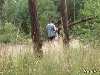 german teen banged in the forest