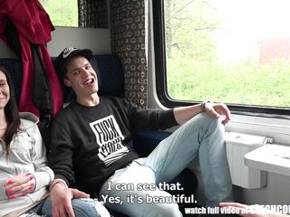 wild fucking in the train