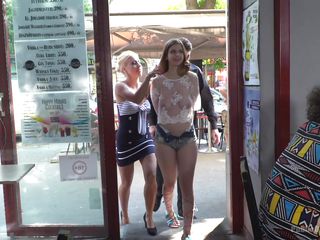 naked chick fucked in public