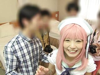 japanese cosplay girl wants to play nurse